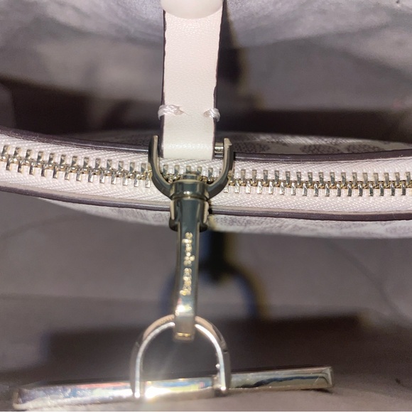 NWT Kate Spade Spade Flower Monogram Satchel & middle Wallet Multi ivory - Picture 7 of 8